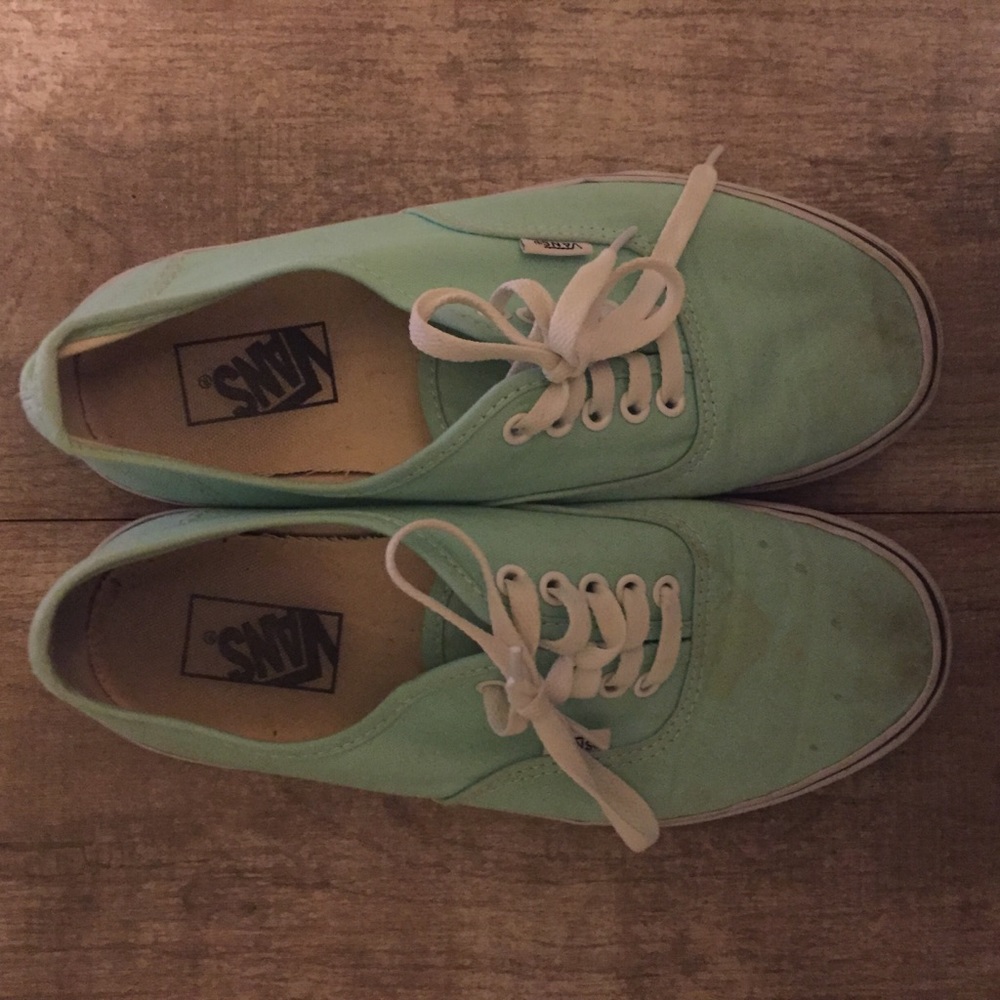 Mint green vans